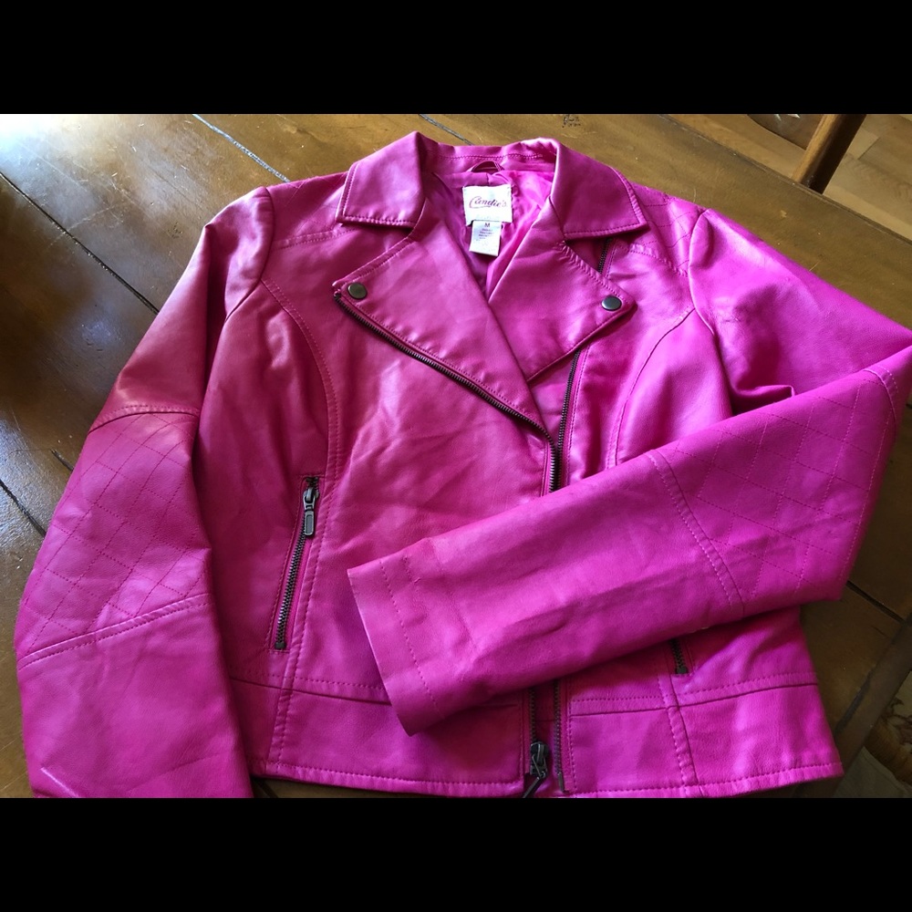 Candie’s Pink Imitation Leather jacket